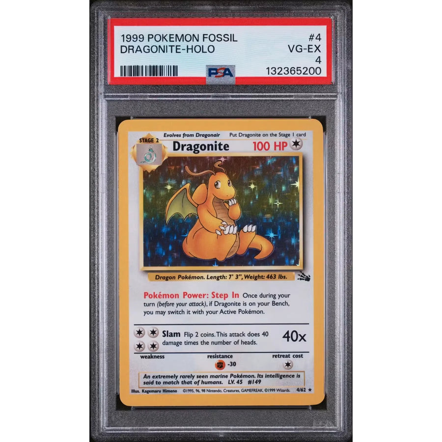 Pokemon Fossil Dragonite 4/62 | PSA 4