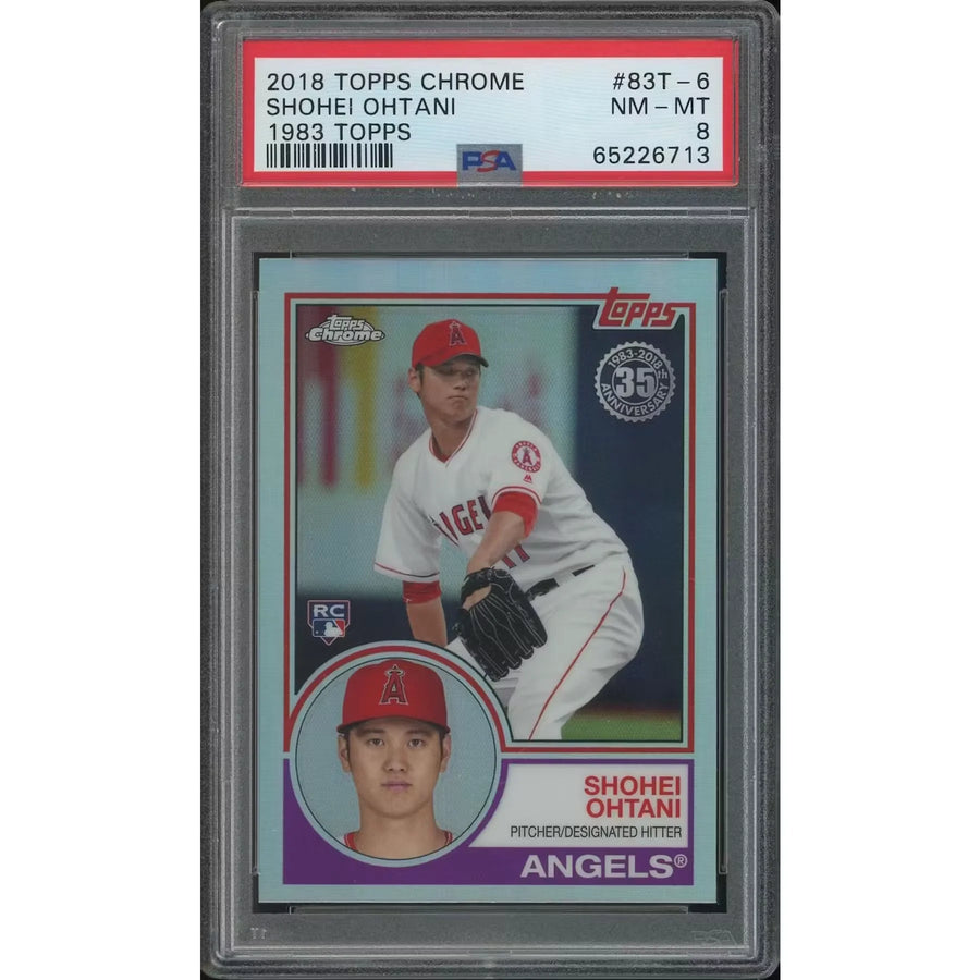 Shohei Ohtani 2018 Topps Chrome #83T6 Rookie Card | PSA 8 NM-MT