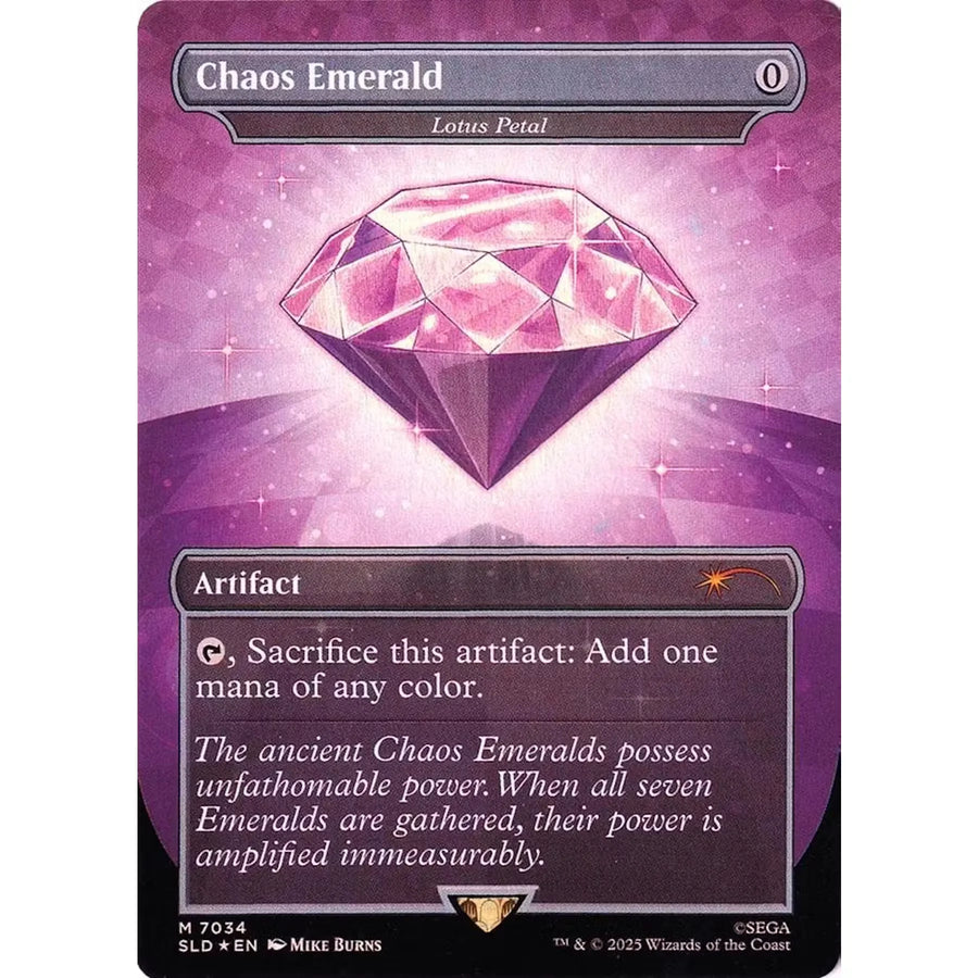 Magic the Gathering Secret Lair Sonic Chaos Emerald Lotus Petal | Foil NM