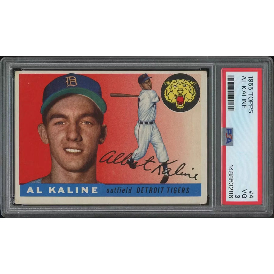 1955 Topps Baseball Al Kaline #4 | PSA 3 (VG)