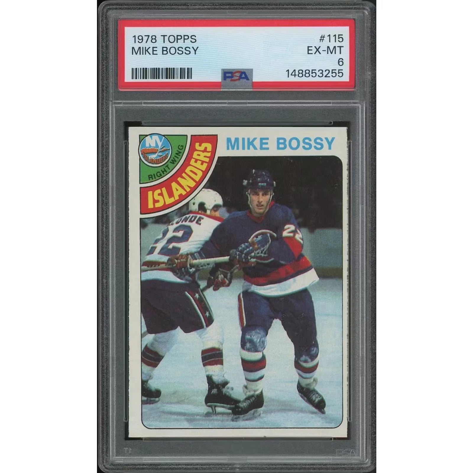 Mike Bossy 1978-79 Topps Hockey #115 Rookie Card | PSA 6 EX-MT