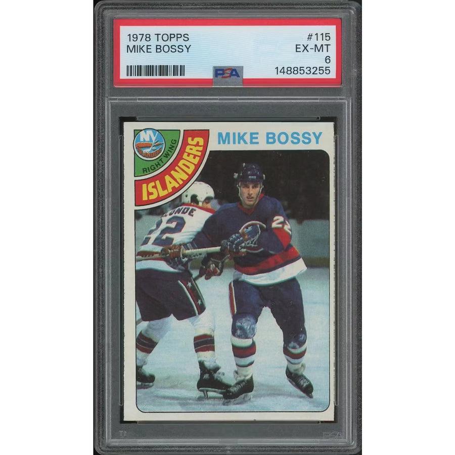 Mike Bossy 1978-79 Topps Hockey #115 Rookie Card | PSA 6 EX-MT