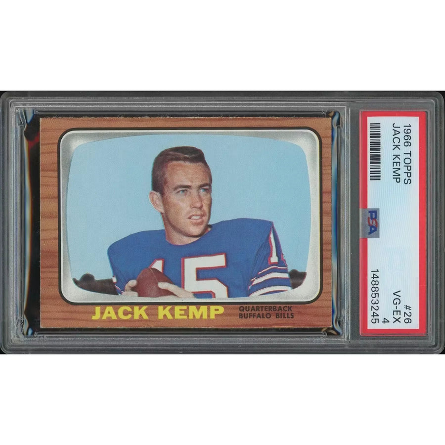 Jack Kemp 1966 Topps Football Card #26 | PSA 4 (VG-EX)