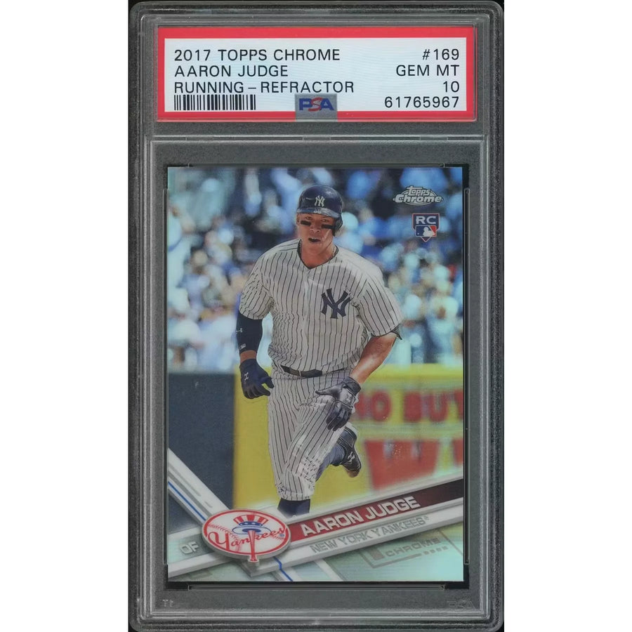Aaron Judge 2017 Topps Chrome #169 Refractor Rookie | PSA 10 Gem Mint