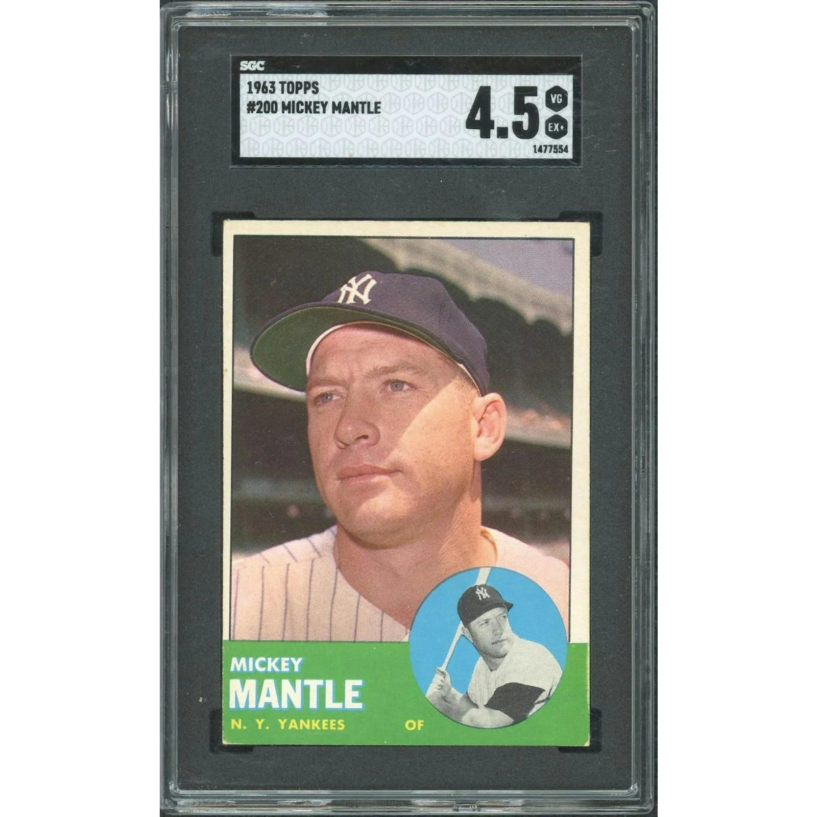 1963 Topps Mickey Mantle #200 | SGC 4.5