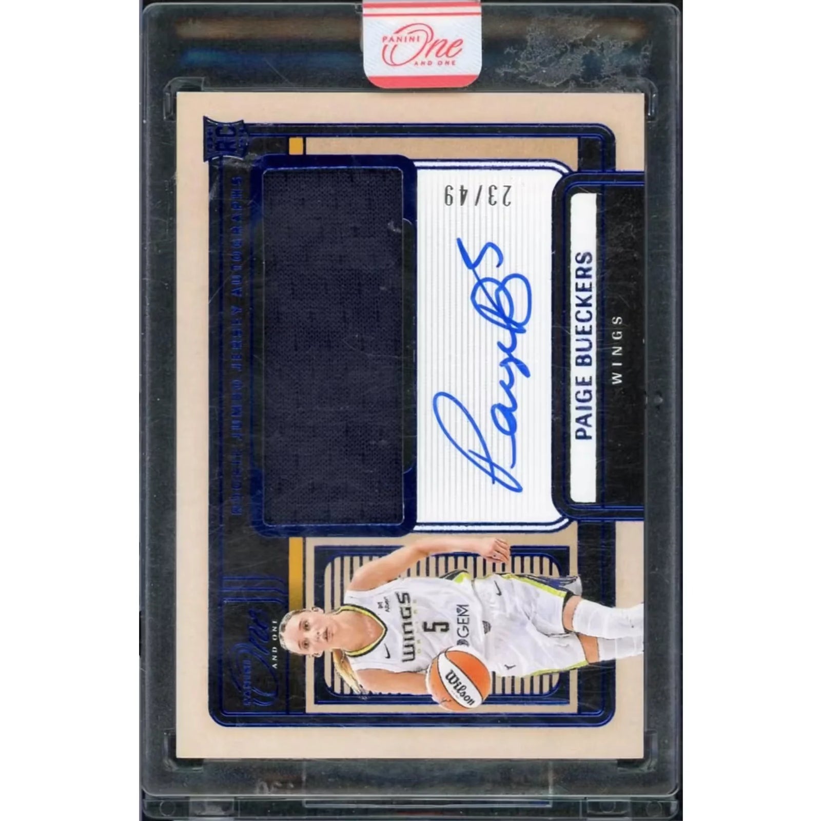 Paige Bueckers 2025 Panini One and One Rookie Patch Auto |/49