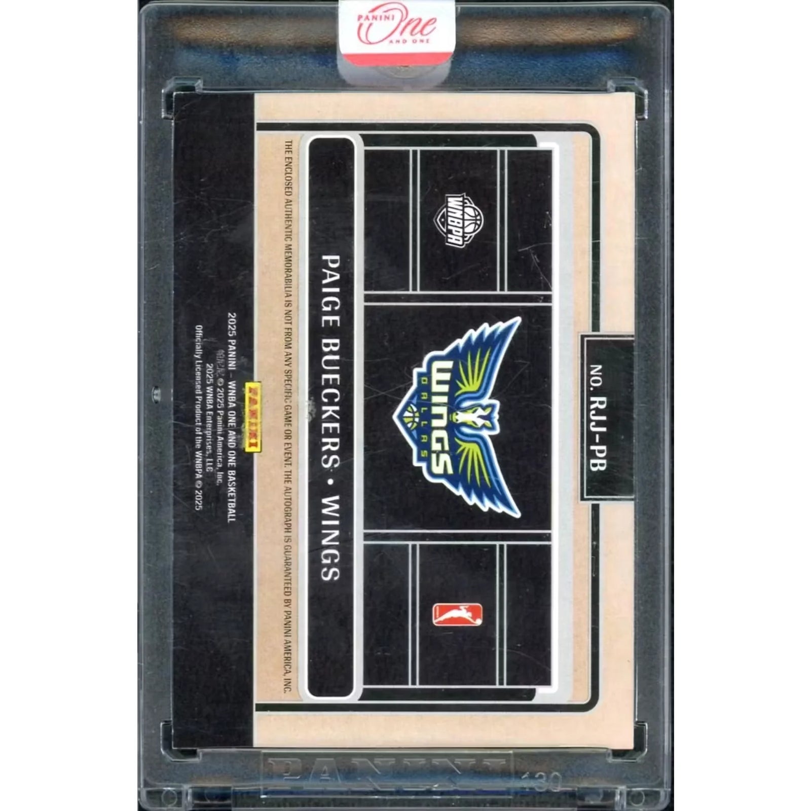Paige Bueckers 2025 Panini One and One Rookie Patch Auto |/49