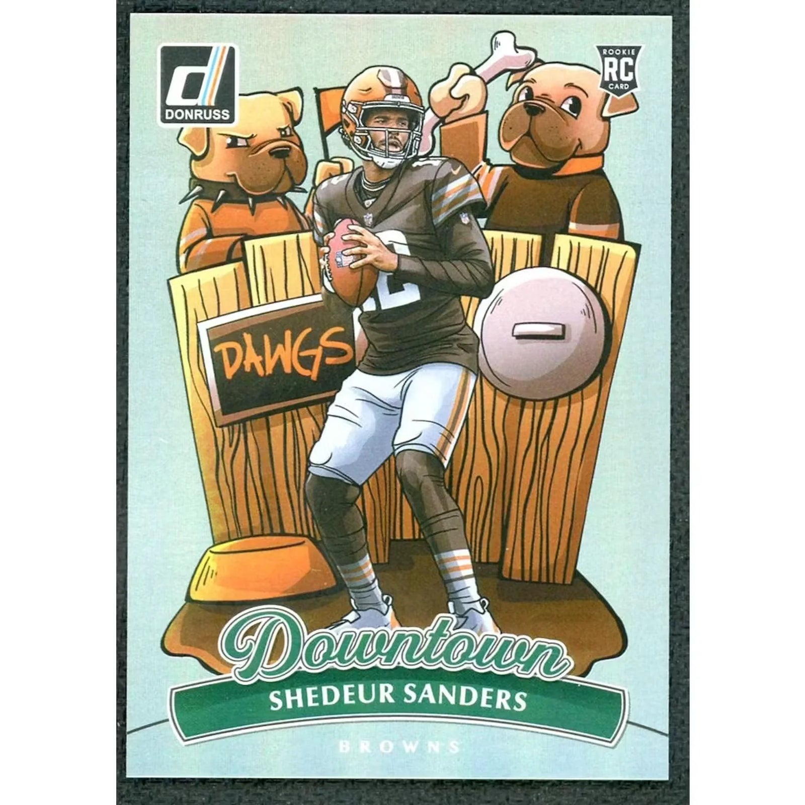 Shedeur Sanders 2025 Panini Donruss Rookie Downtown #17