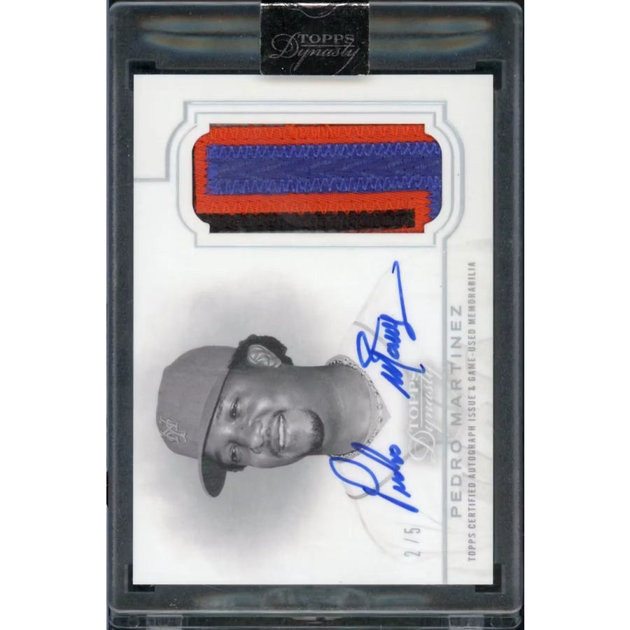 Pedro Martinez Signed 2020 Topps Dynasty Card | Dynastic Deed Patch Auto Silver/5