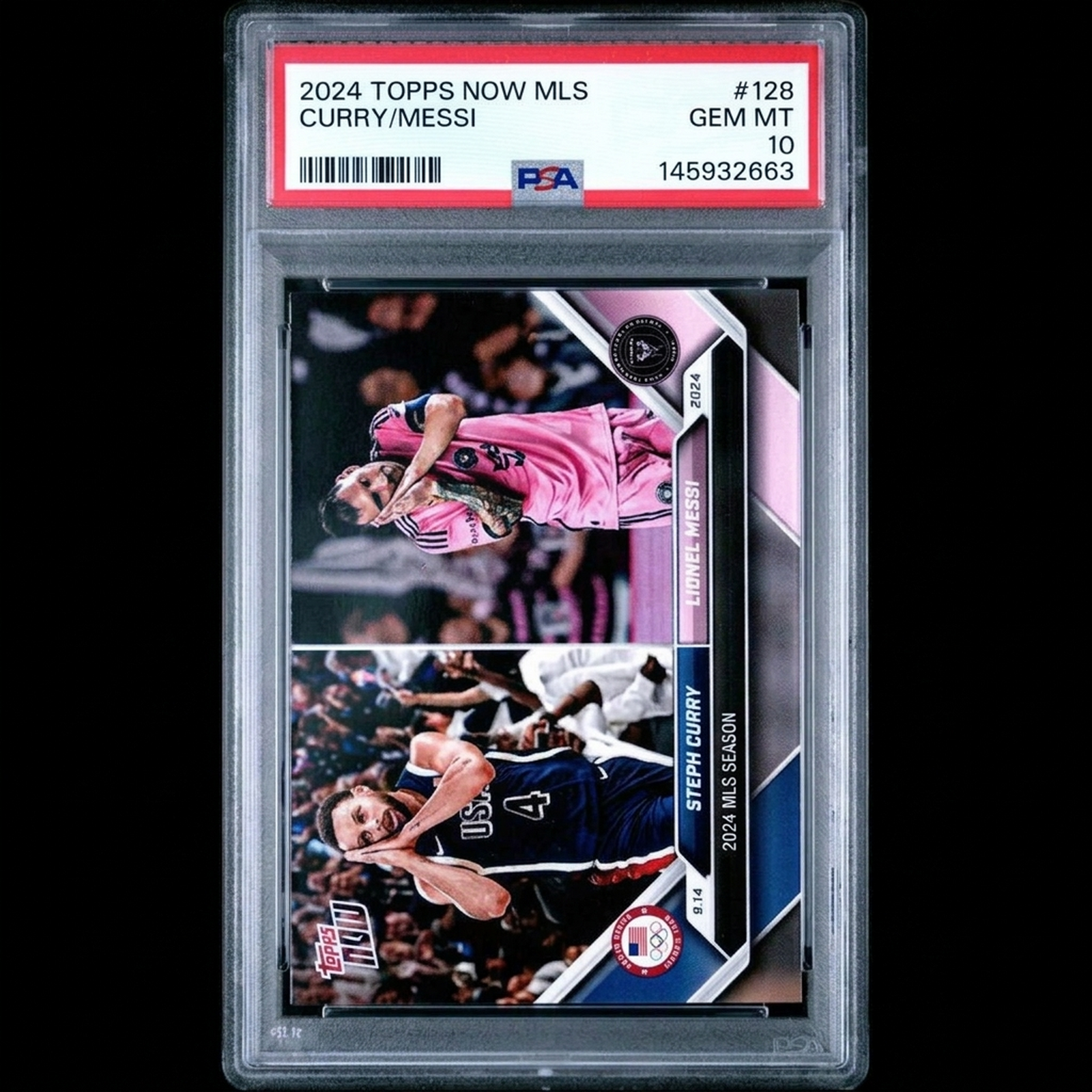 Lionel Messi 2024 Topps Now Card #128 | PSA 10 Graded