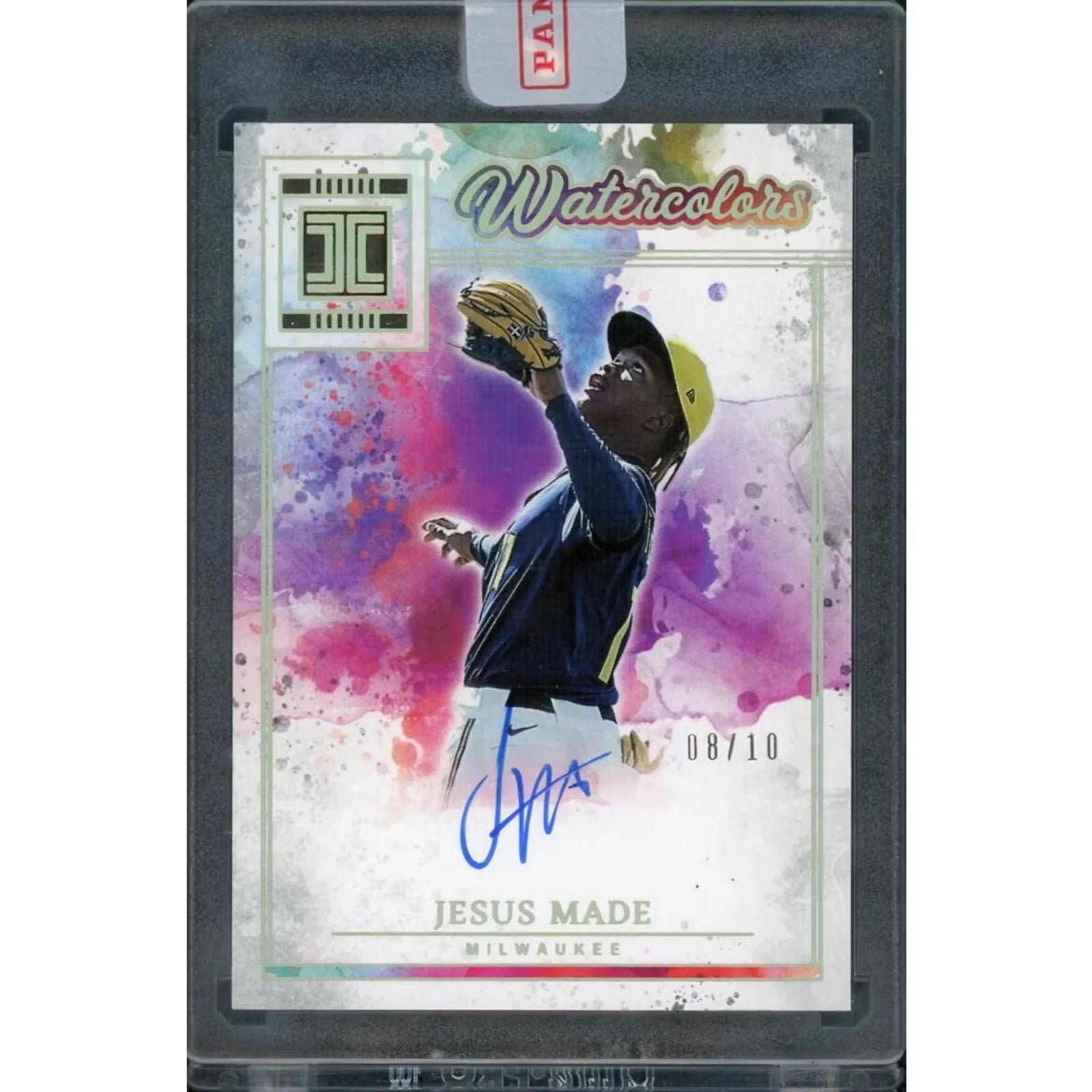 Justin Herbert Signed 2025 Panini Impeccable Watercolors Card | Auto/10
