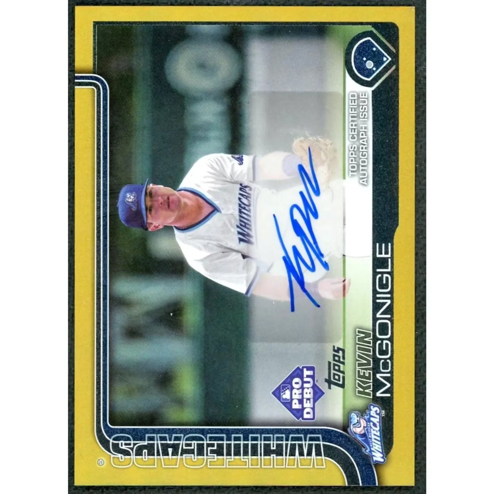 Kevin McGonigle Signed 2025 Topps Pro Debut Card | Gold Auto/50