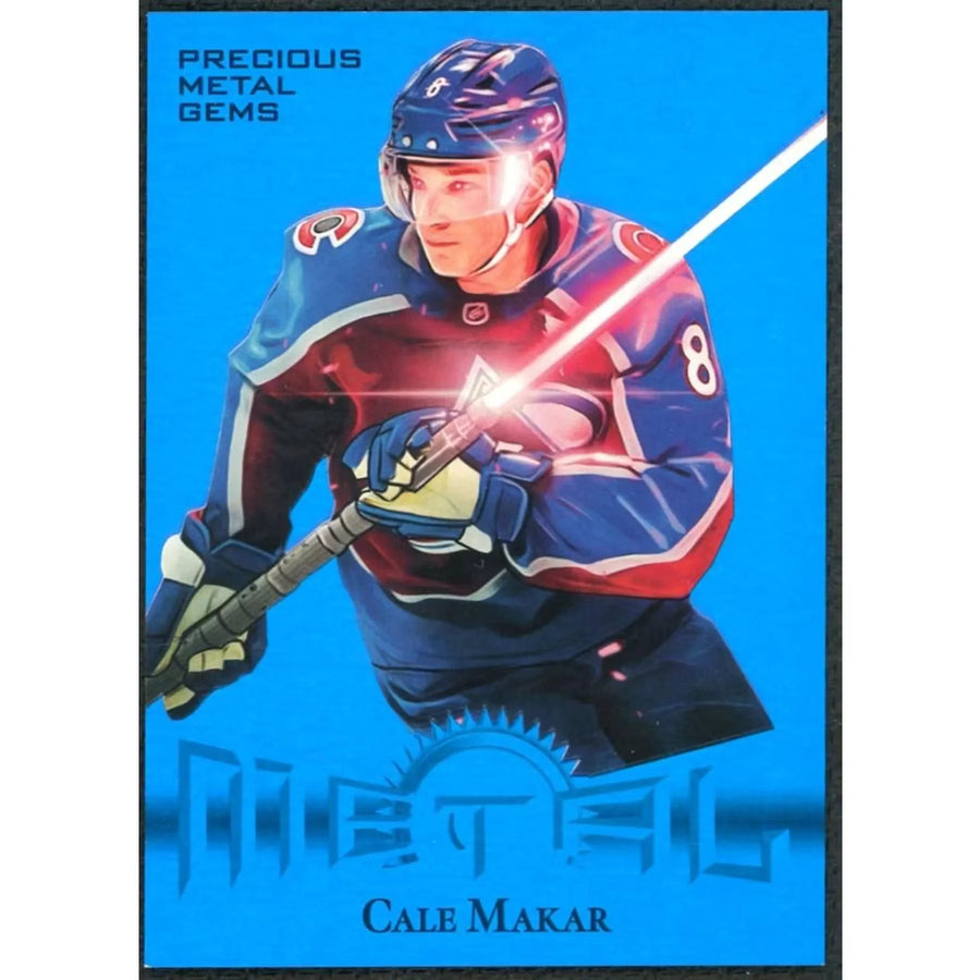 Cale Makar 2025-26 SkyBox Metal Universe Precious Metal Gems | Blue/50
