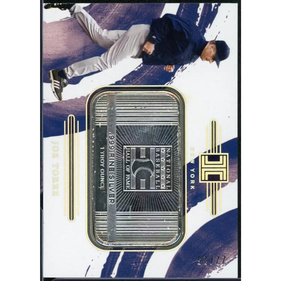 Joe Torre 2024 Panini Impeccable Silver Bar | 1oz Limited #6