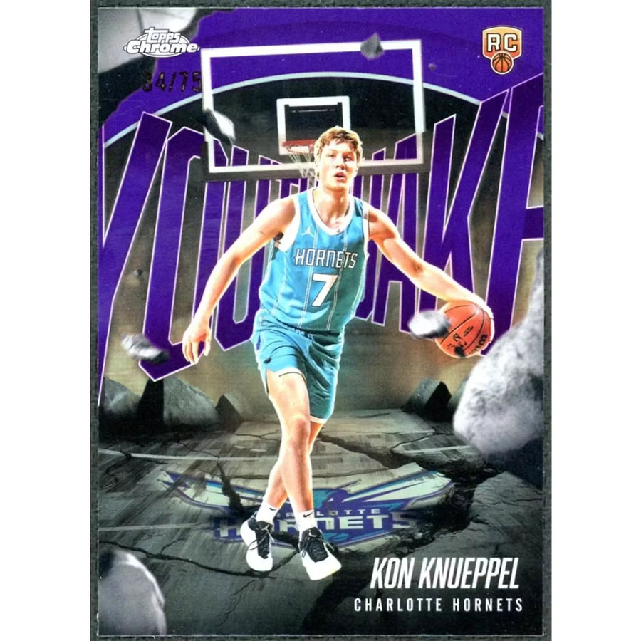 Kon Kneuppel 2025-26 Topps Chrome Youthquake Rookie Purple #YQ-4 |/75
