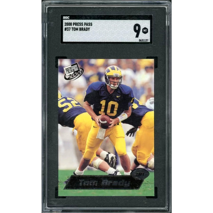 Tom Brady 2000 Press Pass Rookie Card #37 | SGC 9