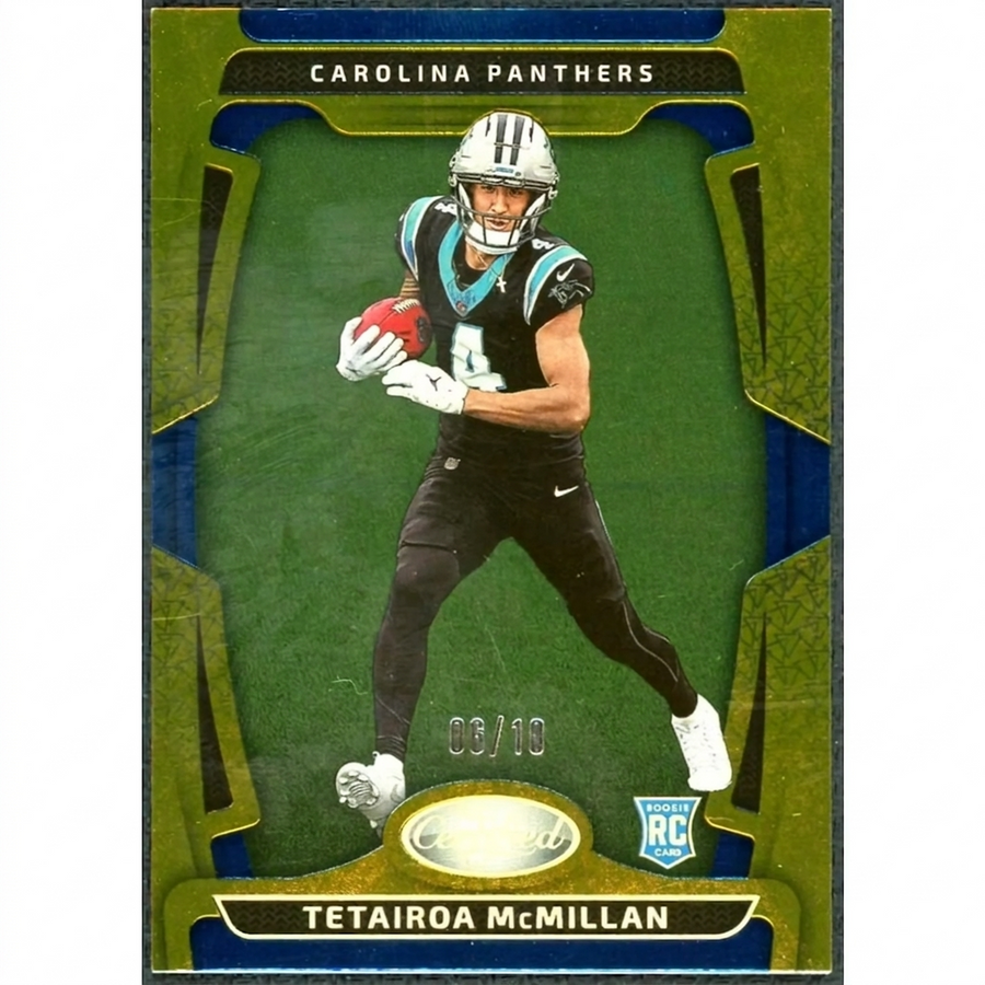 Tetairoa McMillan 2025 Panini Certified Rookie Card | Gold/10 #160