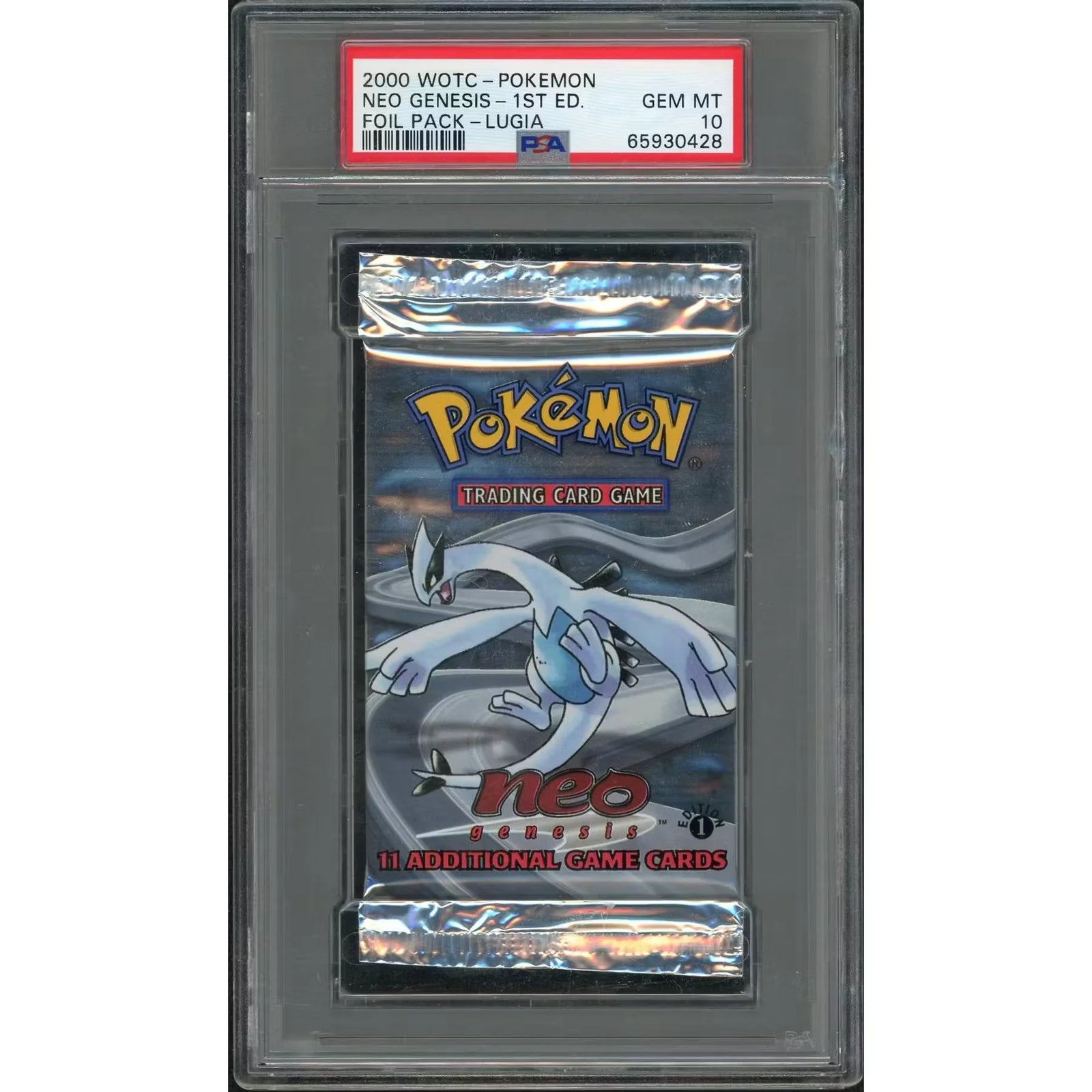 2000 Pokemon Neo Genesis 1st Edition Foil Pack | PSA 10 Graded
