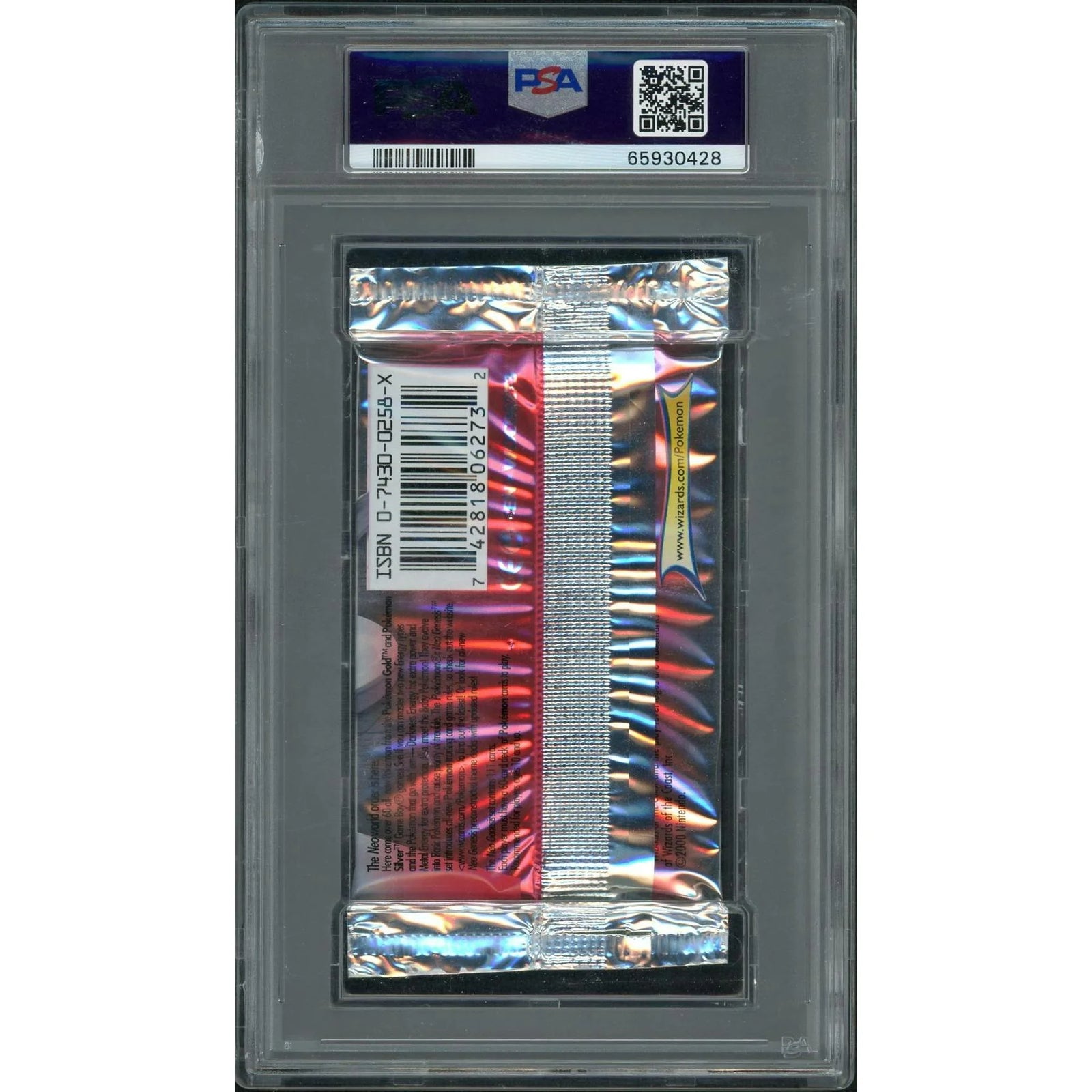 2000 Pokemon Neo Genesis 1st Edition Foil Pack | PSA 10 Graded
