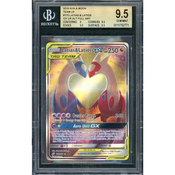 2019 Pokemon Team Up Latias & Latios GX Tag Team Alt Art #170 | BGS 9.5