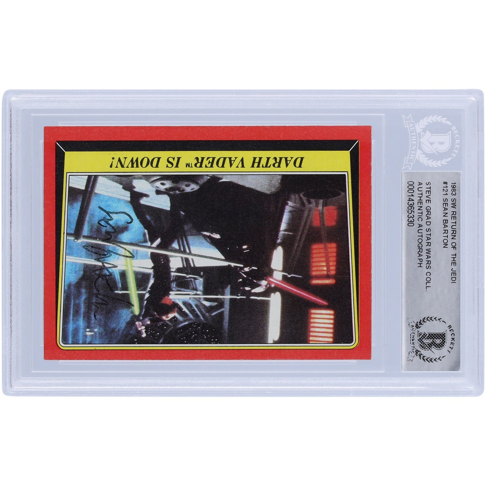 Sean Barton Star Wars Autographed 1983 Topps Return of the Jedi 121 BGS Authenticated Card - The Ballers Bank