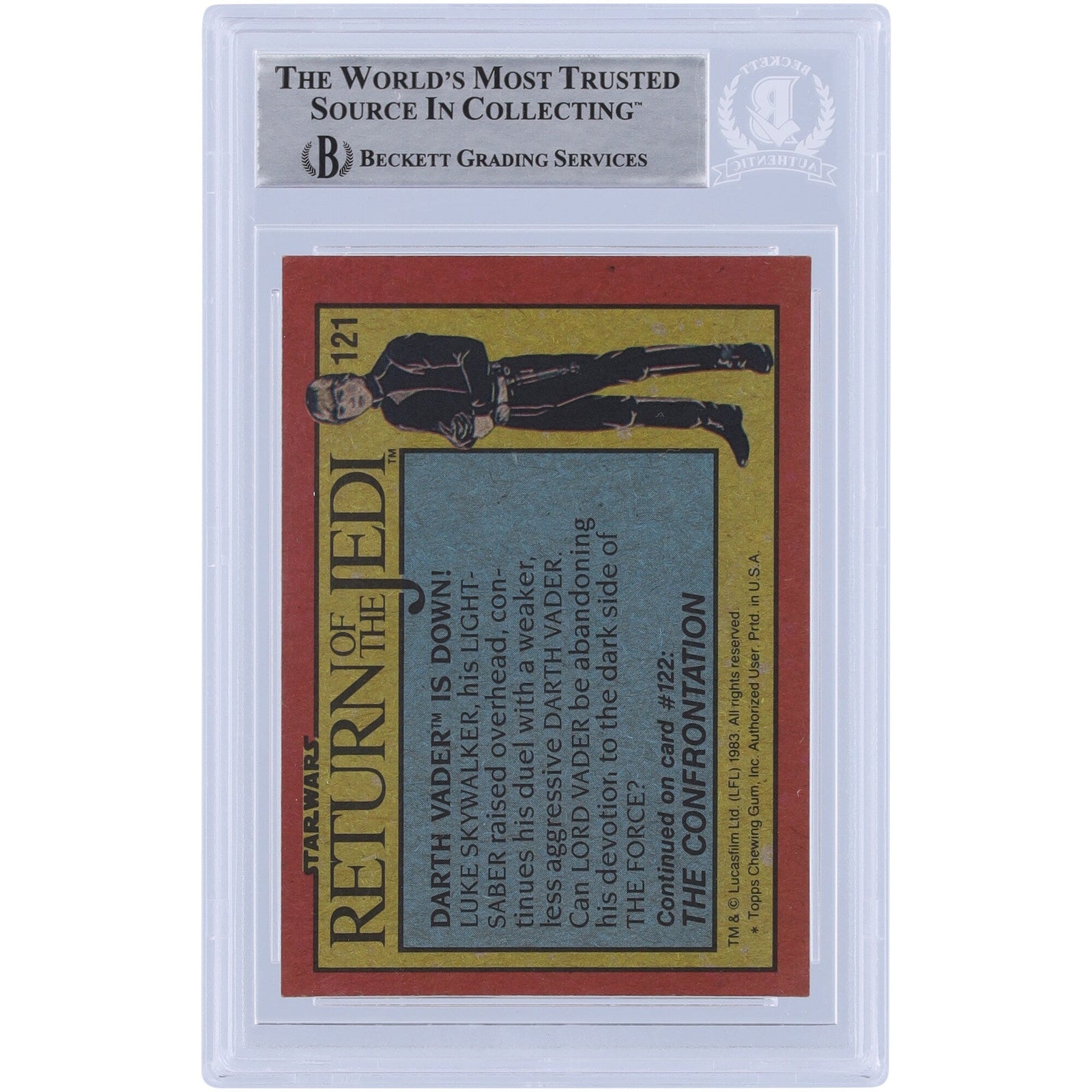 Sean Barton Star Wars Autographed 1983 Topps Return of the Jedi 121 BGS Authenticated Card - The Ballers Bank