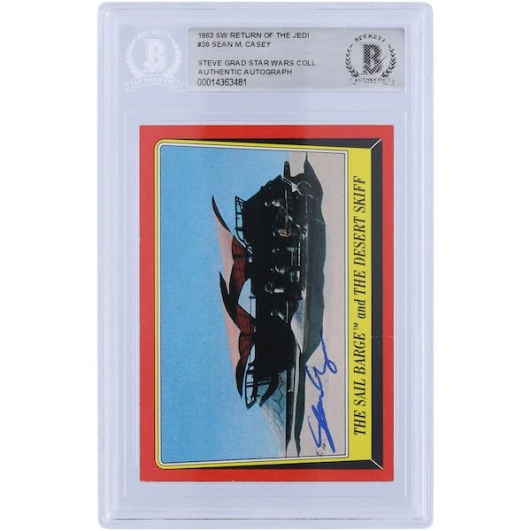 Sean Casey Star Wars Autographed 1983 Topps Return of the Jedi 38 BGS Authenticated Card - The Ballers Bank