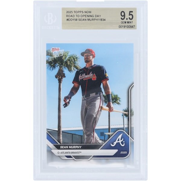 Sean Murphy Atlanta Braves 2025 Topps Now Road to Opening Day OD - 158 BGS Authenticated 9.5 Card - The Ballers Bank