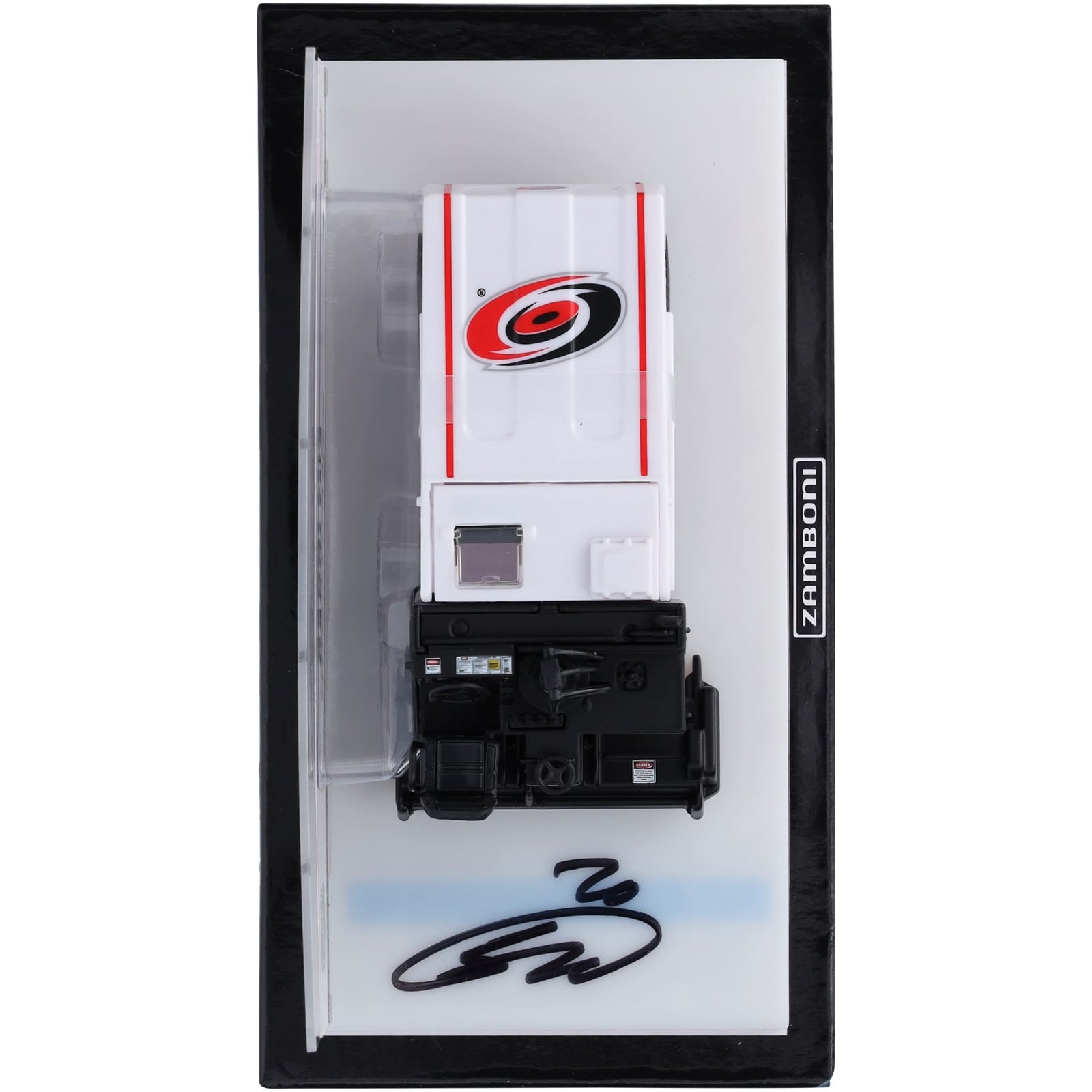 Sebastian Aho Carolina Hurricanes Autographed Fanatics Authentic 1:43 Scale Die - Cast Zamboni - The Ballers Bank