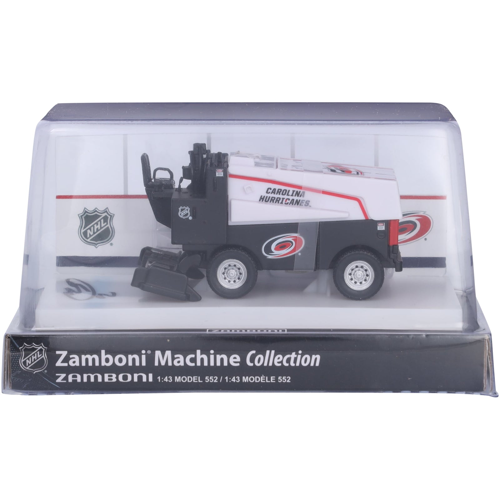 Sebastian Aho Carolina Hurricanes Autographed Fanatics Authentic 1:43 Scale Die - Cast Zamboni - The Ballers Bank