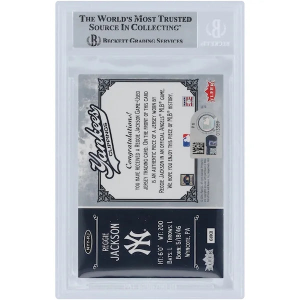 Reggie Jackson Signed 2006 Fleer Greats of the Game Card | Yankees Relic