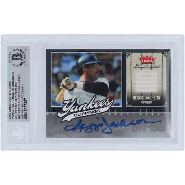 Reggie Jackson Signed 2006 Fleer Greats of the Game Card | Yankees Relic