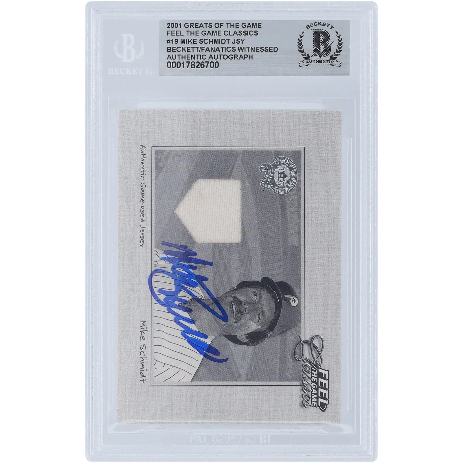 Mike Schmidt Signed 2001 Fleer Greats of the Game Card | Beckett Authenticated
