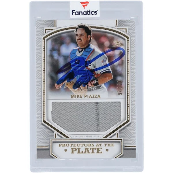 Mike Piazza Signed 2022 Topps Definitive Collection Card | Game-Used Relic #1/25