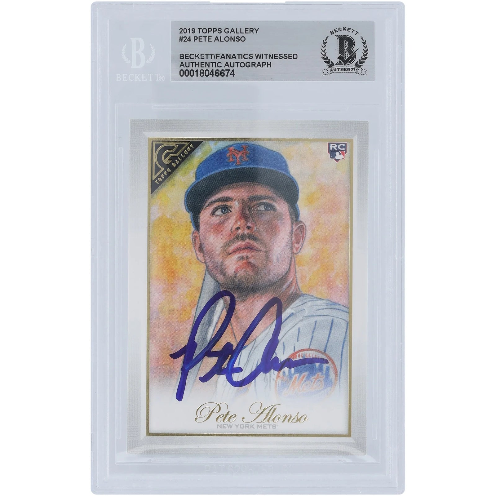 Pete Alonso Signed 2019 Topps Gallery #24 Rookie Card | Authenticated
