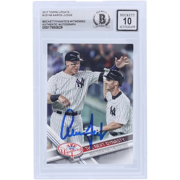 Aaron Judge Signed 2017 Topps Update Series Card #US148 | Graded 10