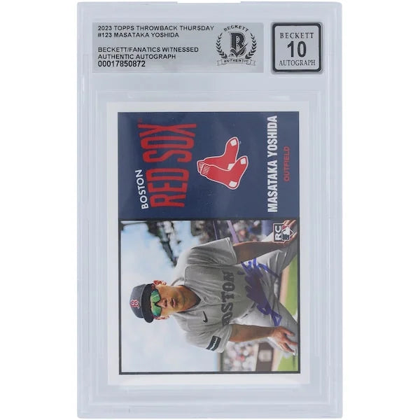 Masataka Yoshida Signed 2023 Topps TBT 1964 Rookie #123 Card | Graded 10