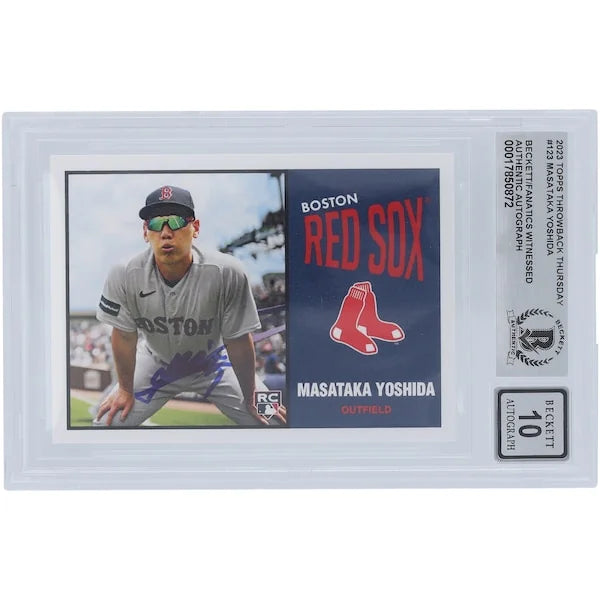 Masataka Yoshida Signed 2023 Topps TBT 1964 Rookie #123 Card | Graded 10