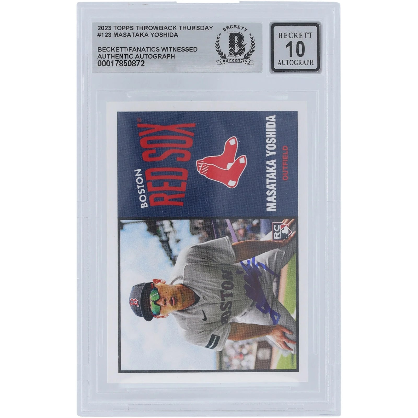 Masataka Yoshida Signed 2023 Topps TBT 1964 Rookie #123 Card | Graded 10