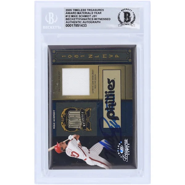 1981 Mike Schmidt Signed 2005 Donruss Timeless Treasures Card | #AM-12 Limited /81