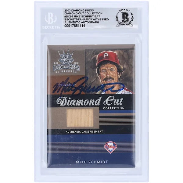 Mike Schmidt Signed 2003 Donruss Diamond Kings Card | Graded 10