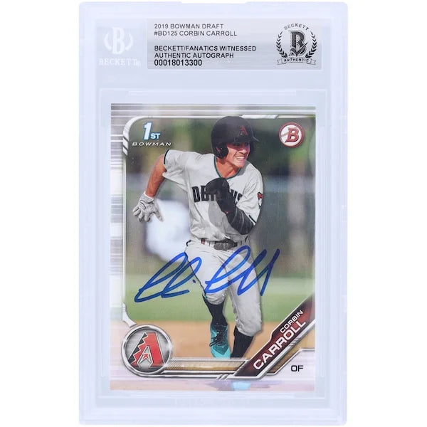 Corbin Carroll Signed 2019 Bowman Draft #BD-125 | Beckett Authenticated