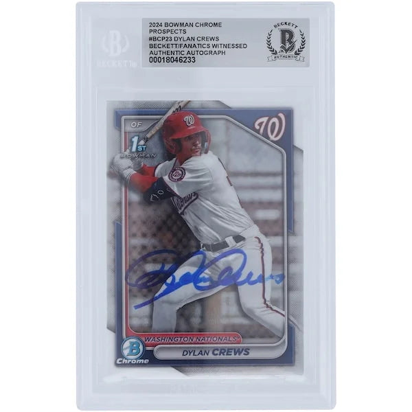 Dylan Crews Signed 2024 Bowman Chrome Prospects #BCP-23 | Authenticated