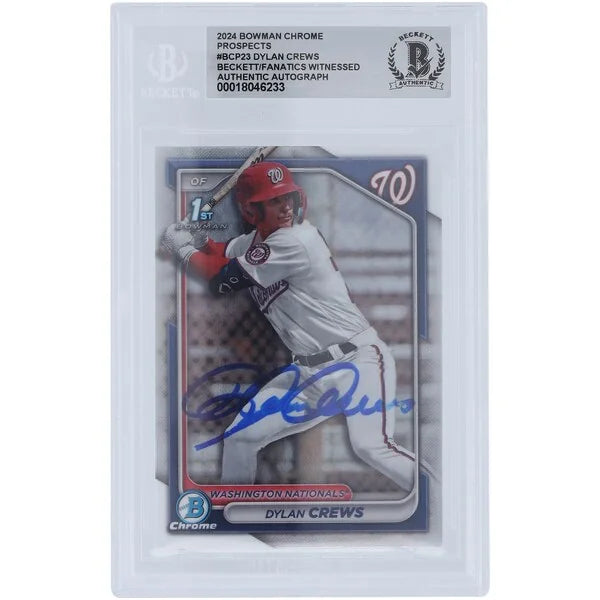Dylan Crews Signed 2024 Bowman Chrome Prospects #BCP-23 | Authenticated