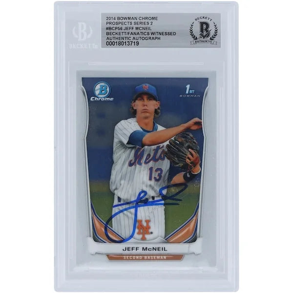 Jeff McNeil Signed 2014 Bowman Chrome Prospects #BCP56 Card | Authenticated