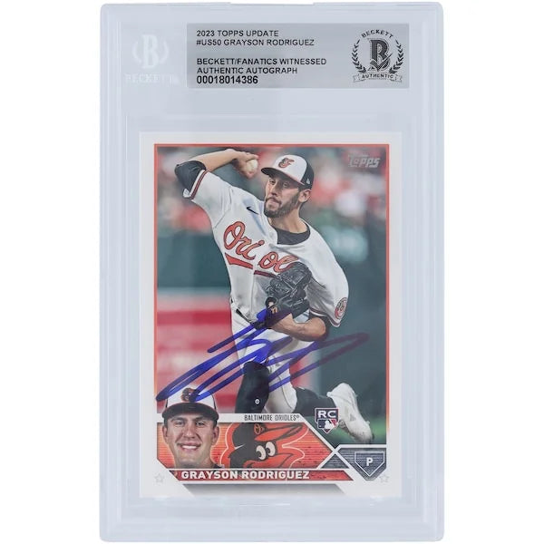 Grayson Rodriguez Signed 2023 Topps Update #US50 Rookie Card | Beckett Authenticated