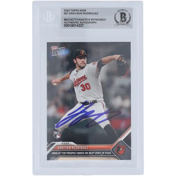 Grayson Rodriguez Signed 2023 Topps Now MLB Debut #57 | Rookie