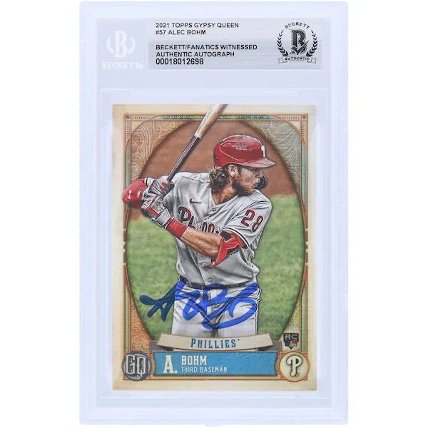 Alec Bohm Signed 2021 Topps GQ #57 Rookie Card | Authenticated