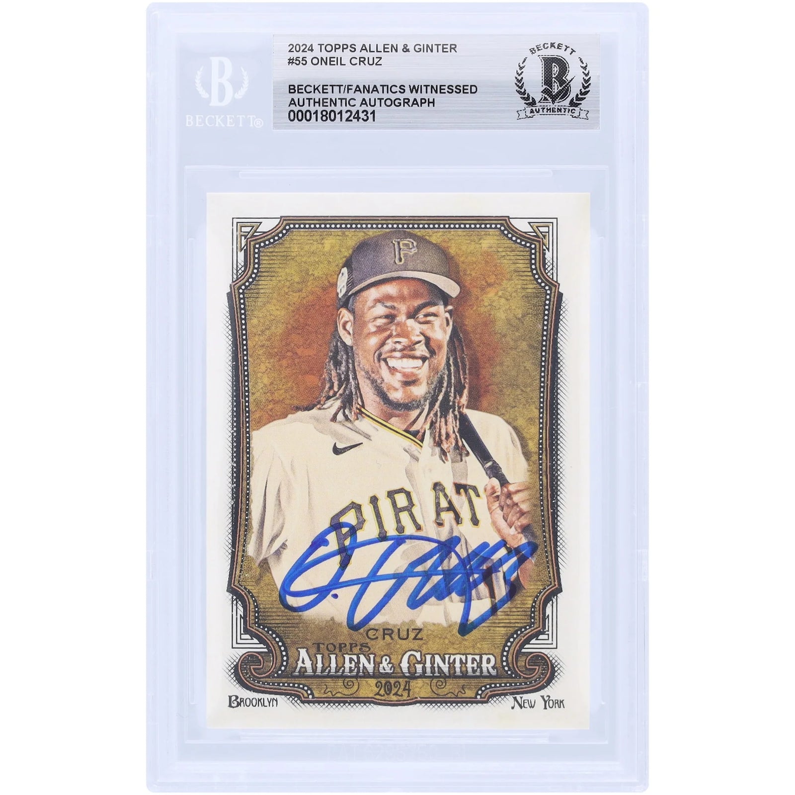 Oneil Cruz Signed 2024 Topps Allen & Ginter #55 | Pirates