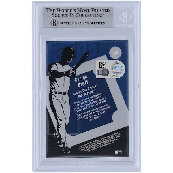 George Brett Signed 2004 Topps Clubhouse Jersey Relic Card | Beckett Authenticated